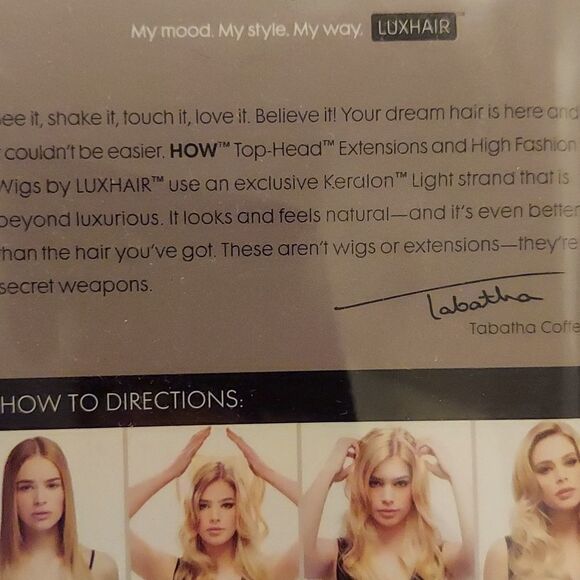 HOW Circle Hair Extension Black 10" NWT - Picture 8 of 9